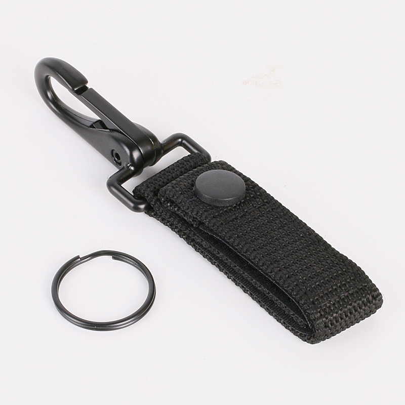 New Outdoor Tactical Nylon Woven Carabiner Multi-Functional Nylon Canvas Hook for Men and Women with Reinforced Eagle-Beak Keychain