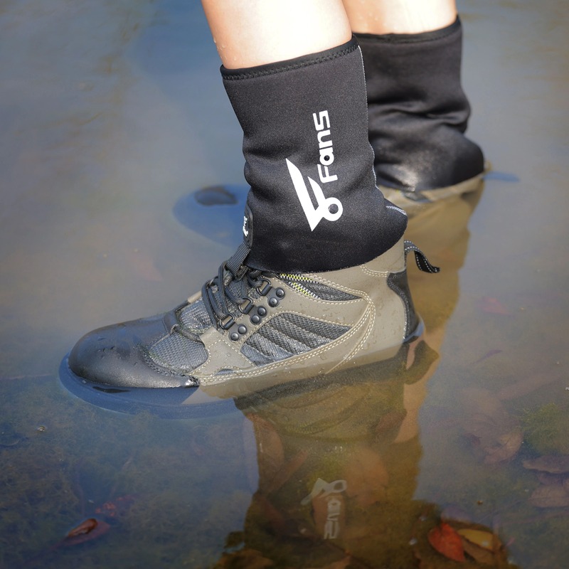 Fly Wading, Water-Permeable, Warm Stream Fishing Shoes Accessories, Summer Sand-Proof Socks