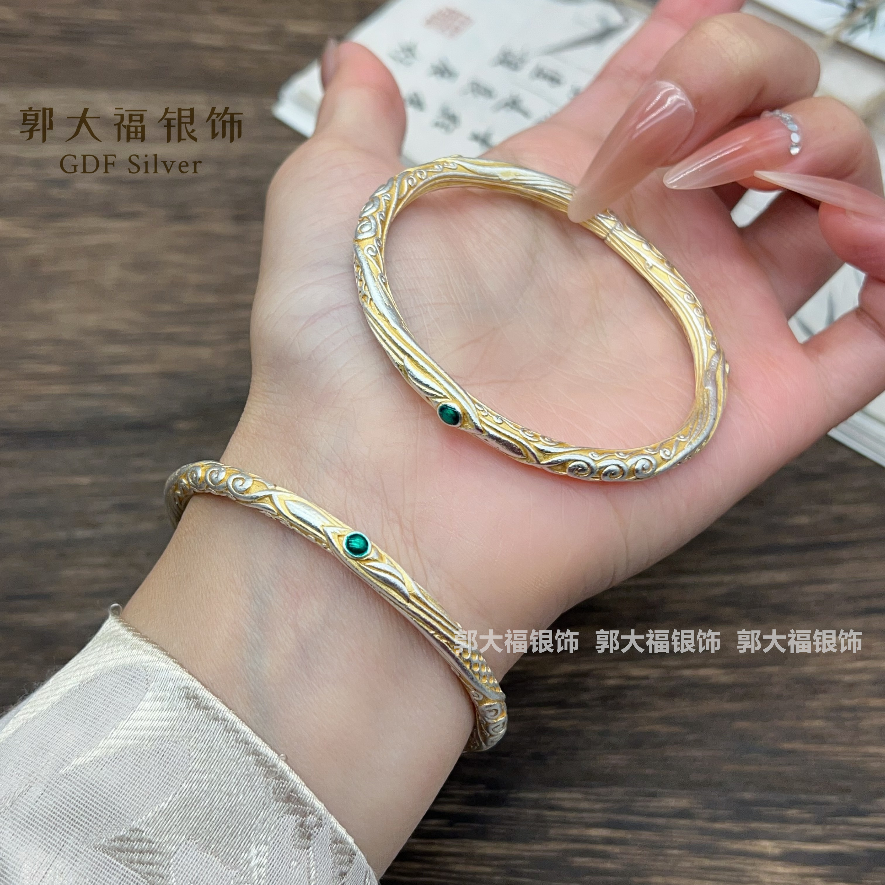 Nezha qiankun circle sterling silver bracelet pure silver