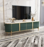 Гонконг -стиль легкий роскошный мраморный журнальный столик для телевизионного столика Сочетание шкафа после современного минималистичного размера.