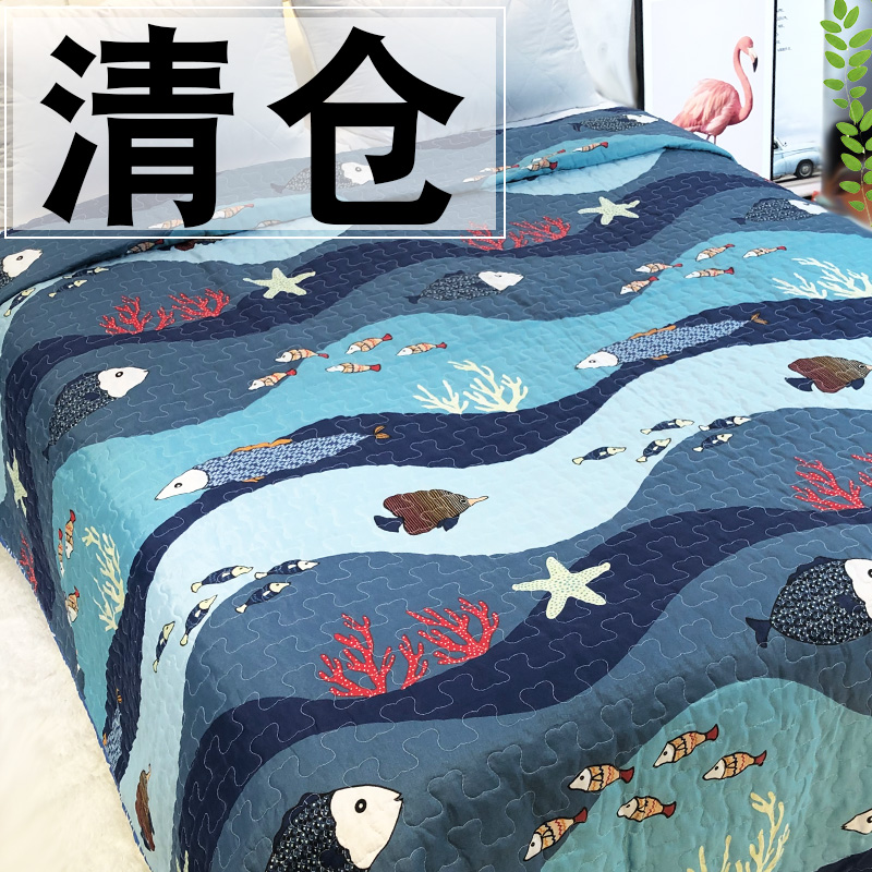 Korean embroidery tatami double-sided bed cover cotton double-sided with a single piece summer ins wind four seasons universal increase trade