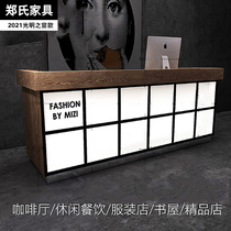  Cashier Retro corner Small restaurant Bar bar Bar Barbershop Company front desk Reception counter Clothing bar