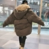 男 冬装 版 lỏng xu hướng đẹp trai dày yêu thích bf Áo khoác cotton nam phong cách Harajuku áo khoác kaki nam Trang phục Couple
