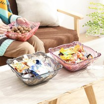 Fruit tray home living room coffee table saucer plate Red Nordic mini fresh fruit fruit basket European deep dish