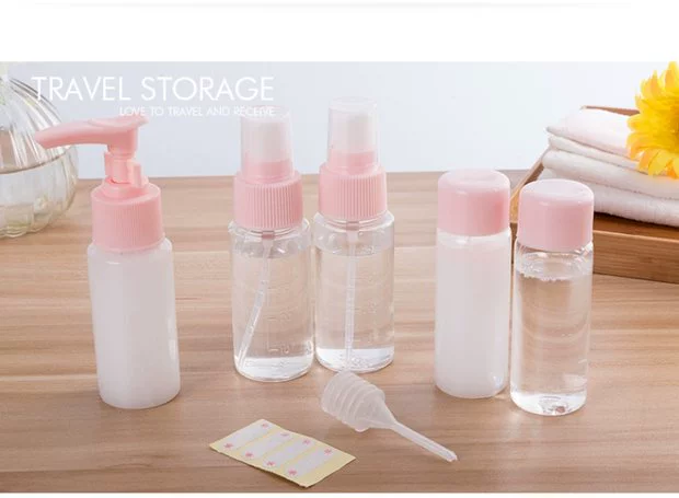 Du lịch xách tay trang điểm rửa sản phẩm chăm sóc phụ chai du lịch dầu gội du lịch hydrating đẩy loại xịt chai - Rửa sạch / Chăm sóc vật tư túi lưới đựng mỹ phẩm