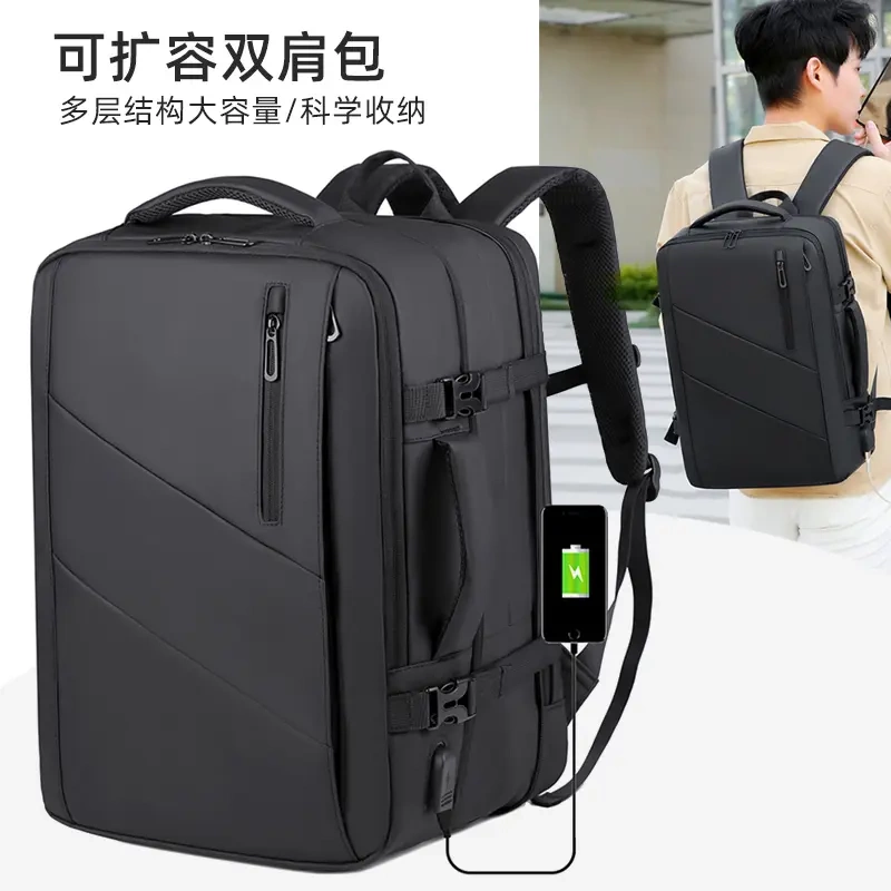 Battlefield Army Knife Backpack Men's Business Backpack Expandable Large Capacity Luggage Bag 15.6inch Laptop Bag
