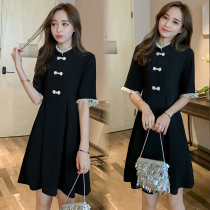 Pregnant women Summer new maternity wear retro Chinese style modified cheongsam skirt long fashion age age maternity dress