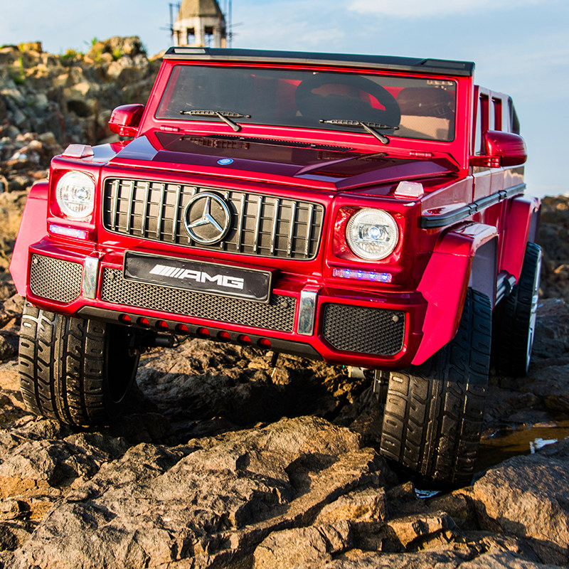 Oversized children's electric car four-wheel remote control car child baby can sit adult off-road double four-wheel drive toy car