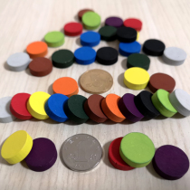 Board game station tokens Damage mark marks Wooden cylinder Discs Strategy game accessories