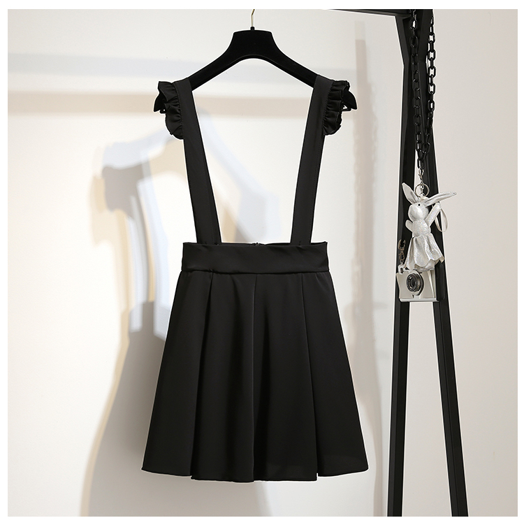 VK旗艦店 韓國風蝴蝶結裝飾百褶套裝長袖裙裝