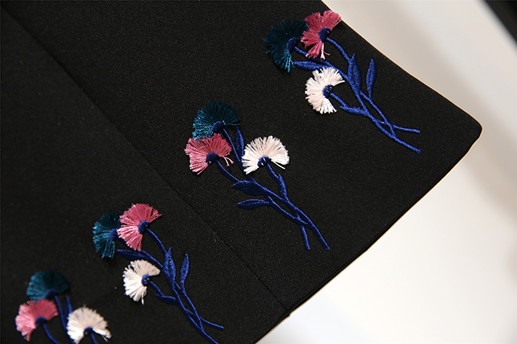 VK旗艦店 韓系名媛氣質蕾絲衫花朵刺繡裙套裝長袖裙裝