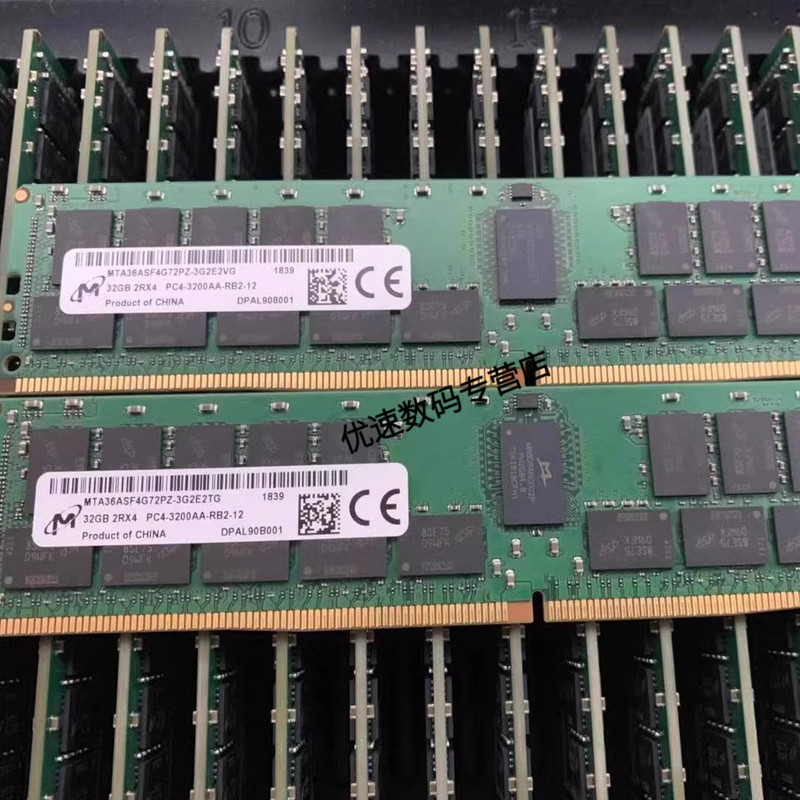 Micron 32g 2Rx4 3200 Server Memory Recc Mta36Asf4G72Pz-3G2E7Vi/Ui