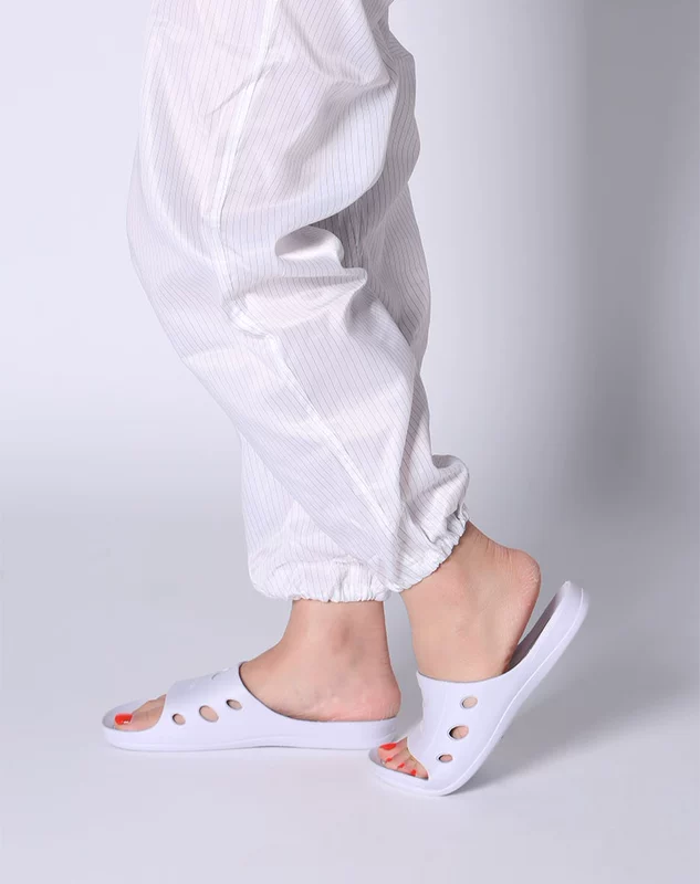 Dép chống tĩnh điện đế mềm sáu lỗ thoáng khí xưởng không bụi chống bụi giày bảo hộ mùa hè giày bảo hộ nhà máy điện tử giày tĩnh điện dép tĩnh điện