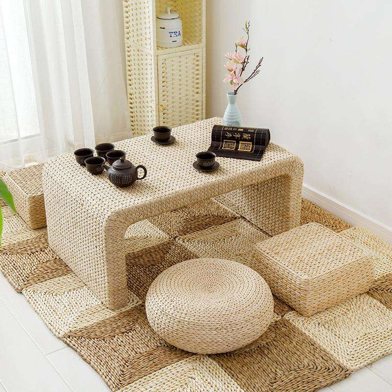 Futon đệm dày rơm tatami nhà mây trà thiền thiền mat kiểu Nhật vòng rơm nệm Po - Ghế đệm / đệm Sofa thảm trải ghế sa lông