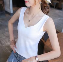 95 cotton summer new camisole female student Korean version wear wild slim slim v-neck sleeveless top female