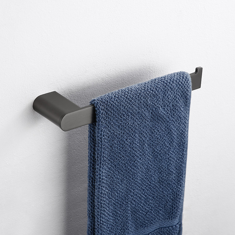 German Nordic Gun Grey 304 Stainless Steel Bathroom Towel Ring Hanger Rubs Hand Bath Towels Bathroom Hardware Pendant-Taobao