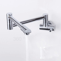 Exit German all-copper kitchen tap mop pool tap Single cold Entrance Wall telescopic elongated sink tap