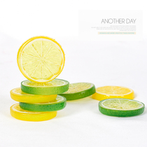 Simulation lemon slices Photo props ornaments Jewelry shooting background cloth decoration food photography posing creative objects