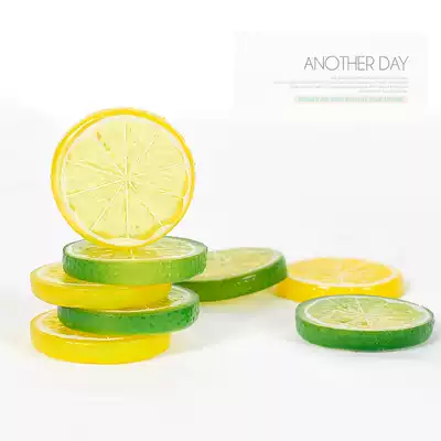 Simulation lemon slices Photo props ornaments Jewelry shooting background cloth decoration food photography posing creative objects