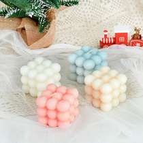 Square aromatic candle photography props in cake dessert photography background decoration fitting set shooting props