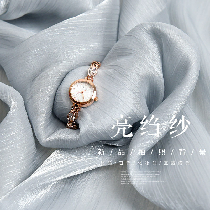 Texture Sense Transparent Cripsake in Photo Background Red Nail Accessories Live Decoration Shoot