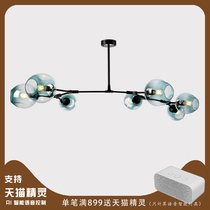 Tmall Genie smart voice Nordic living room chandelier Personality Magic Bean lamp Creative molecular lamp Bedroom dining room lamp