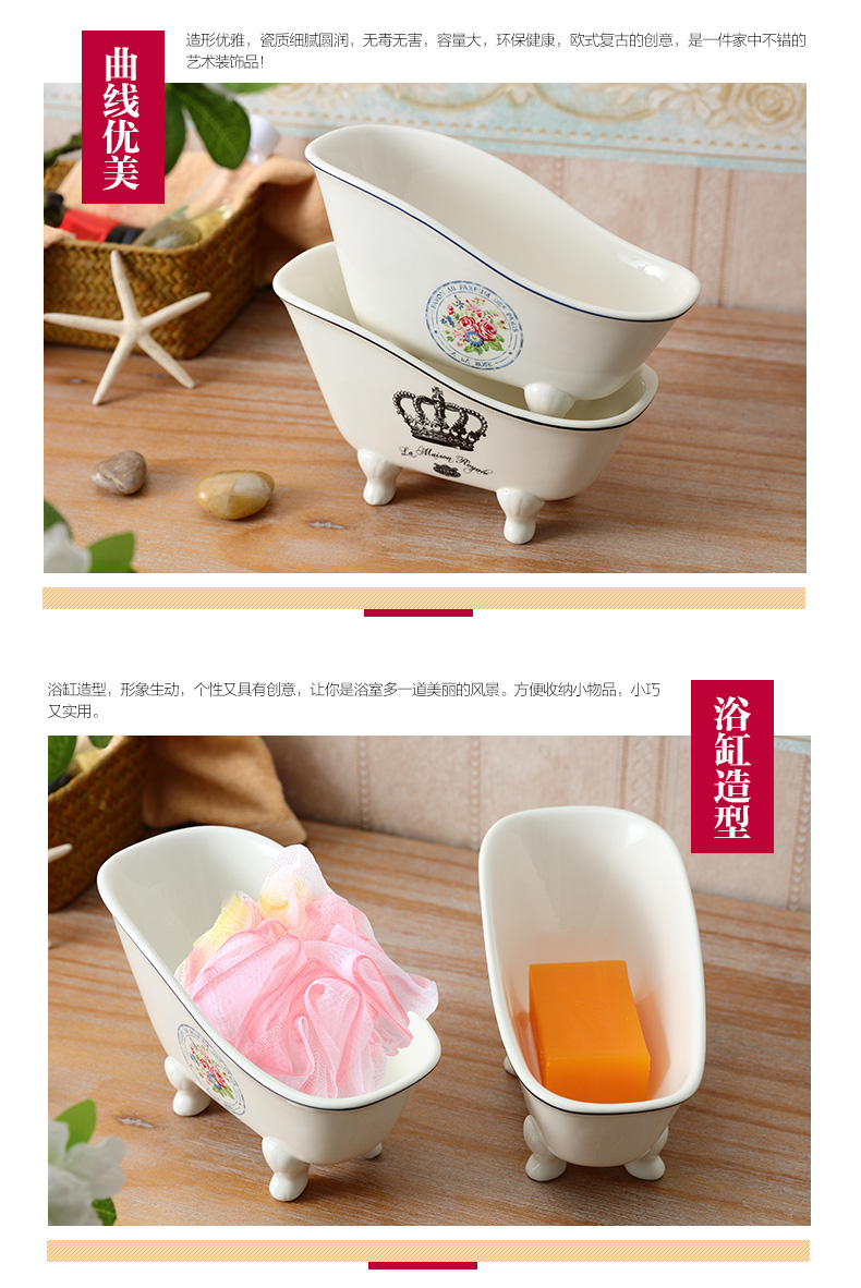 The Soap box ins Nordic drop creative move and lovely bathroom ceramic Soap dish Soap box of toilet Soap holder