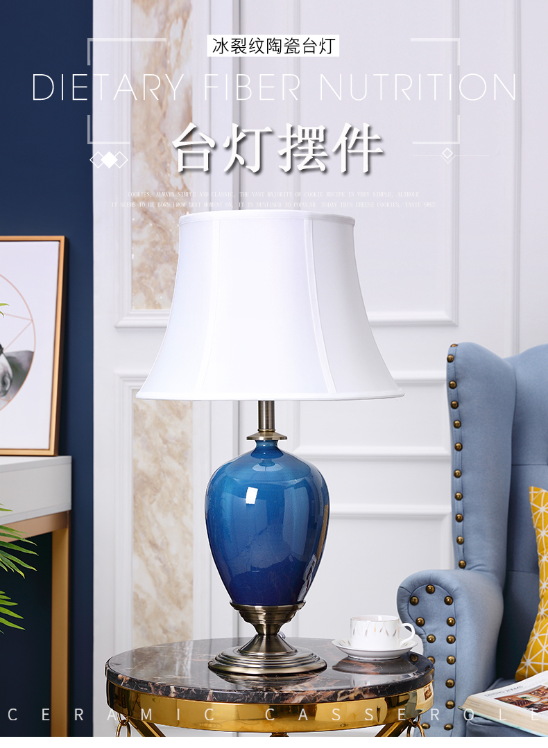 European - style key-2 luxury furnishing articles ceramic vase sitting room American home porch TV ark adornment table dry flower arranging flowers