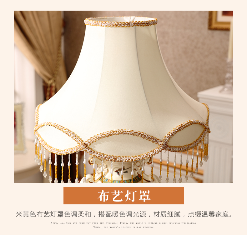 European ceramic desk lamp warm bedroom berth lamp decoration ideas sitting room adornment style restoring ancient ways the study desk lamp