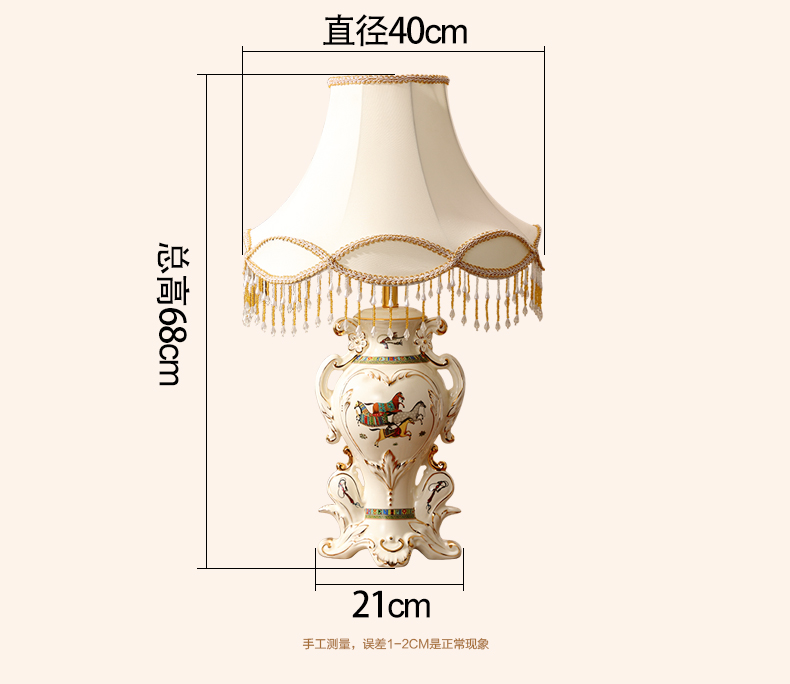 European ceramic desk lamp warm bedroom berth lamp decoration ideas sitting room adornment style restoring ancient ways the study desk lamp