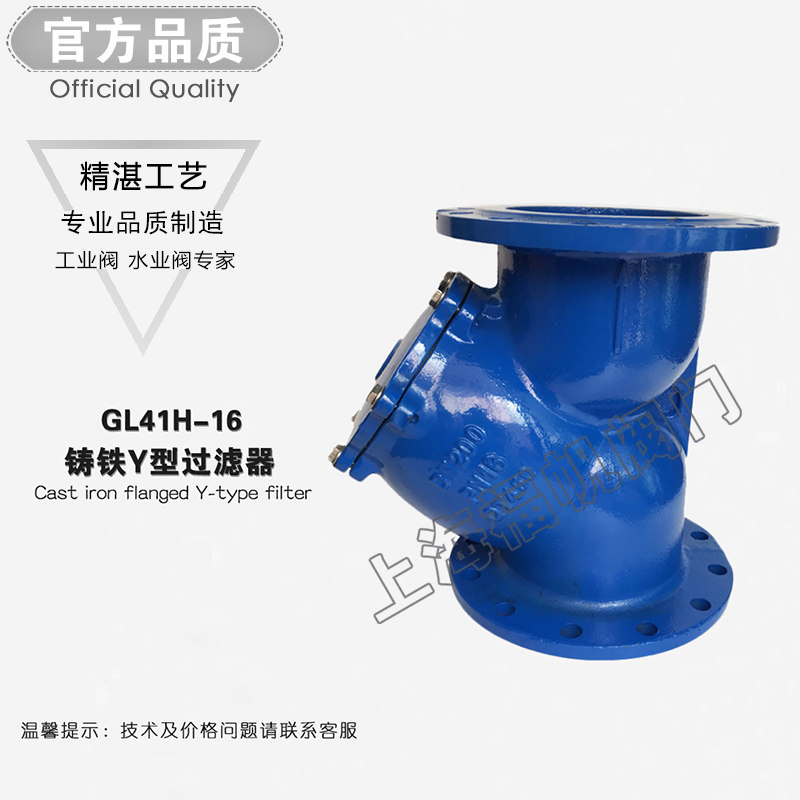GL41H-16 flange filter cast iron Y filter valve DN25 40 50 65 80 100 150 200