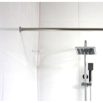 Bath curtain rod straight rod stainless steel 304 bathroom curtain rod toilet curtain rod wardrobe hanging rod perforated