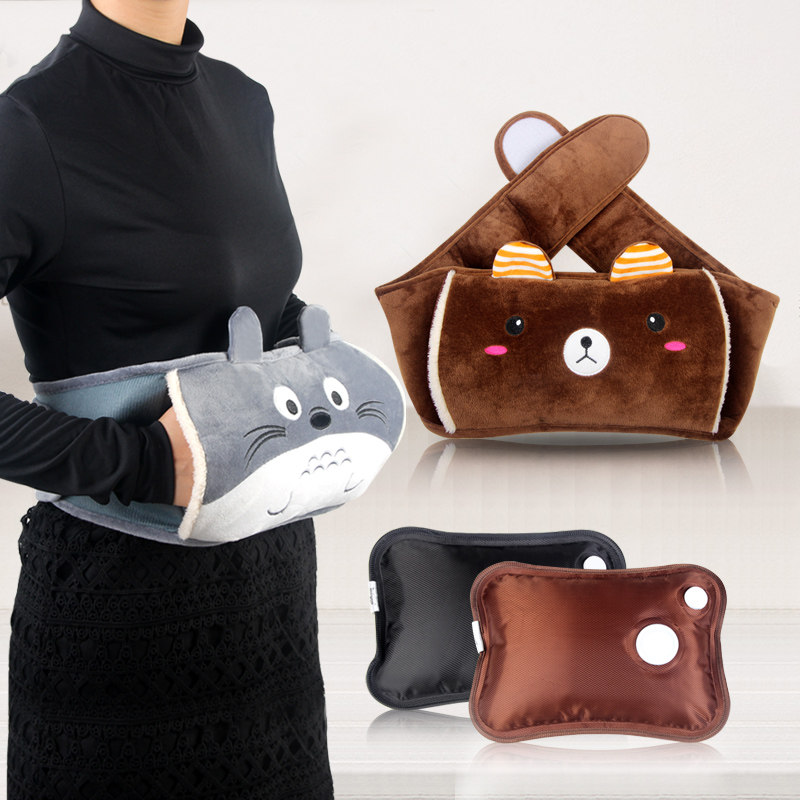 Warm Waist Hot Water Bag Warm Stomach Electric Hot Hand Bao Charge Waist Warm Baby Explosion Protection Power Generation Warm Bag Can Be Detached Wash Cartoon Warm Water Bag