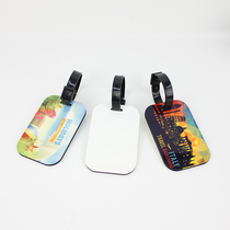 Thermal transfer MDF double-sided luggage tag blank board thermal sublimation consumables can be customized in any shape anti-lost brand