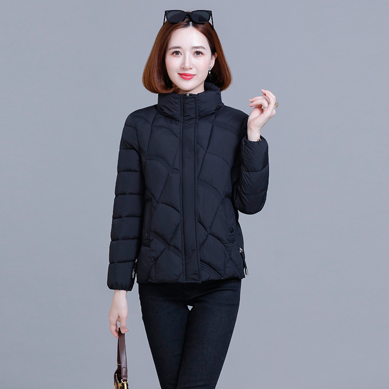Short Cotton-Padded Jacket for Women, 2024 Winter New Style, Thickened down Cotton Coat, Loose Puffer Jacket, Petite Cotton-Padded Outerwear