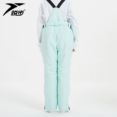 Лыжный водонепроницаемый дышащий лыжный костюм подходит для мужчин и женщин, удерживающие тепло износостойкие зимние подтяжки для влюбленных, штаны, увеличенная толщина