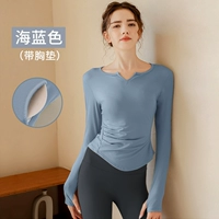 Синий топ с чашечками