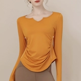 Быстросохнущая одежда для йоги, спортивная форма для спортзала, футболка для тренировок, утепленный лонгслив, для бега