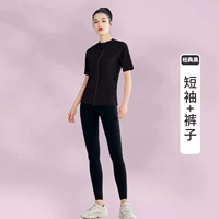 Черный комплект, штаны, короткий рукав