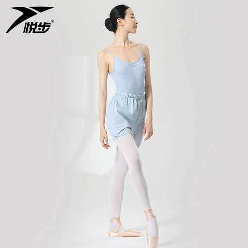 Юэбу брюки, пот, женские спортивные брюки танцы, танцы, упражнения, фитнес -одежда Балетная шорты по пот