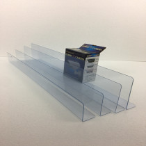 L - Type PVC material private customized 3MM thick shelf separator supermarket block desktop barrier