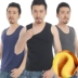 Áo nhung dày ấm áp vest nam cotton mỏng Thanh niên bó sát bó sát Áo vest cotton