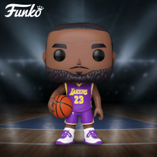 Игрушка-аниме funko nba詹姆斯手办10英寸勒紫色球衣玩偶摆件