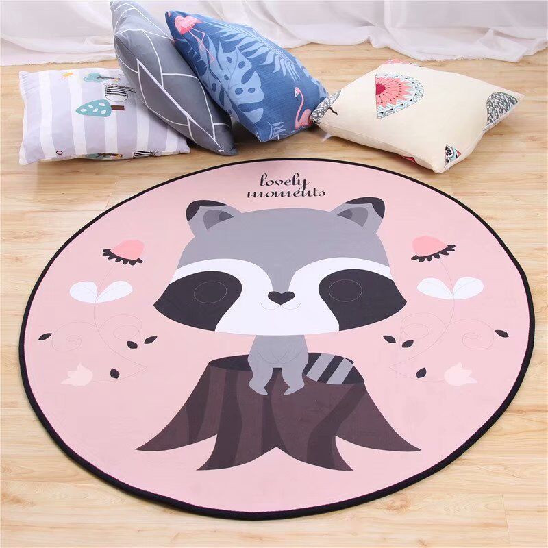 Phòng trẻ em mẫu giáo hoạt hình anime giỏ tròn xoay ghế máy tính ghế thảm bé lều bò mat - Thảm thảm lót sàn