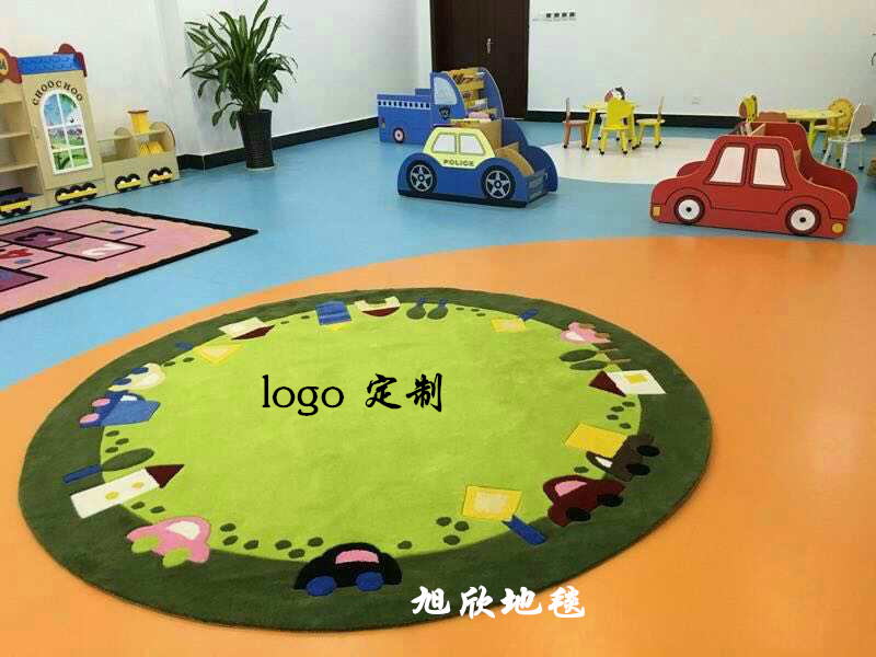 mầm non mẫu giáo giáo dục biểu tượng tùy chỉnh thư viện lớp học hoạt hình kỹ thuật số thảm dày bò - Thảm thảm chơi cho bé