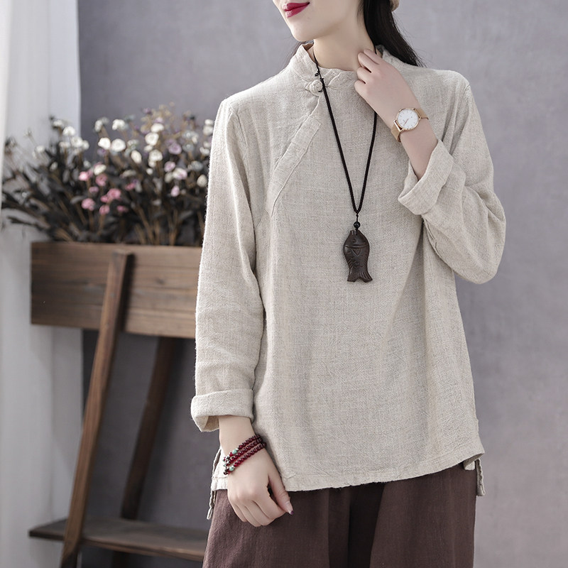 Hansoy's new cotton T - shirt woman in spring and autumn season is a thin coat