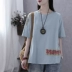Han Suoyi retro văn học mùa hè áo thun mới nữ ngắn tay lỏng lẻo 2020 áo thêu nữ - Áo phông Áo phông