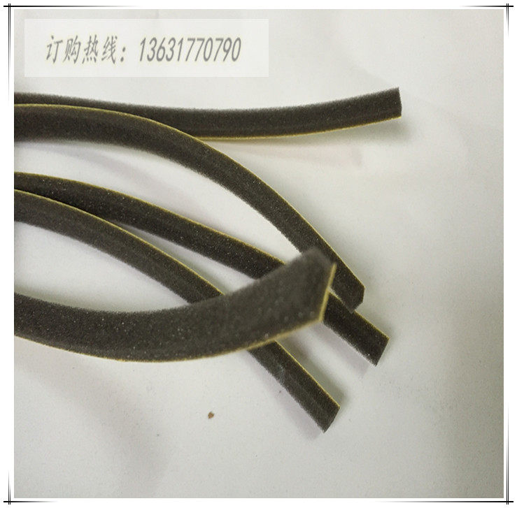 Single-side self-adhesive black sponge soft and breathable sponge parting strip car harness damping and silencing sponge glue