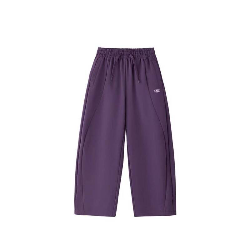 Skechers Girls' Comfortable and Versatile Simple Fashion Everyday Woven Long Pants P426G011