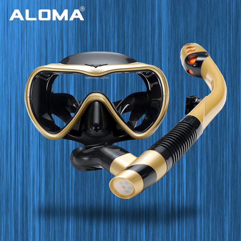 Adult snorkeling suit Diving mirror Sucker Waterproof Anti-Fog Protective Nose Myopia Mask Swimming Goggles Free Diving